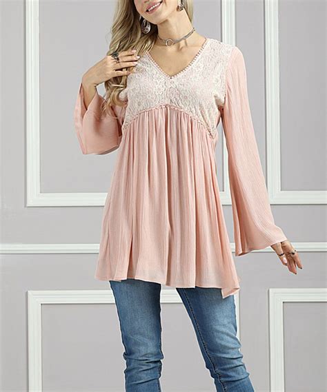 Take A Look At This Blooming Dahlia Lace Bodice Empire Waist Top Plus