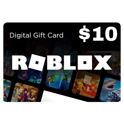 Roblox $10 credit gift card