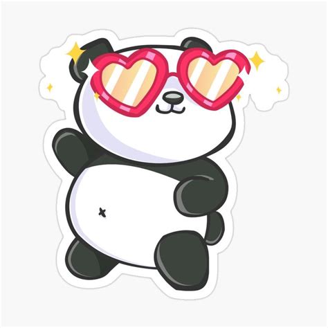 Fabulous Panda Sticker By Anishacreations In 2021 Preppy Stickers