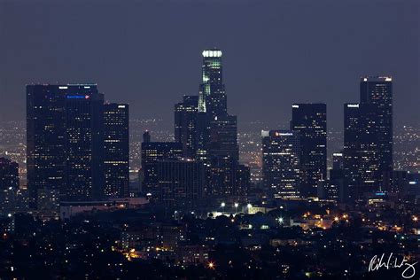 Los Angeles Skyline Night Photo Richard Wong Photography