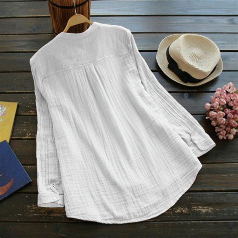 Lookwoild Women Summer Gypsy Baggy Tunic Tops Shirt Long Sleeve Blouse