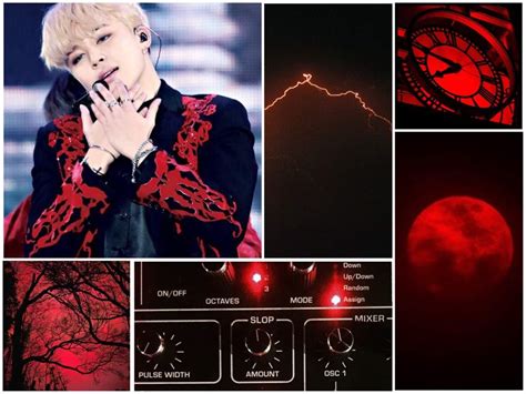 Jimin Black And Red Aesthetic Armys Amino