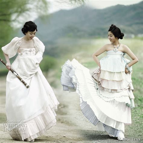 Fusion Wedding Fashion Colorful Modern Hanbok Wedding
