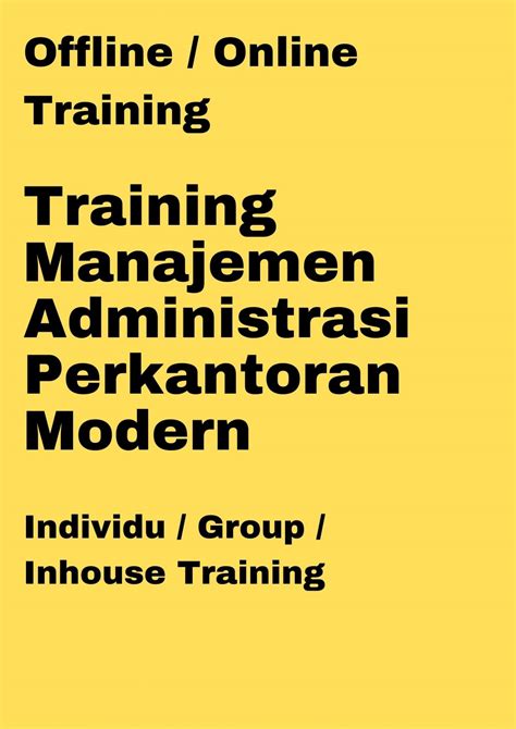 Training Manajemen Administrasi Perkantoran Modern Pusdiklatindo