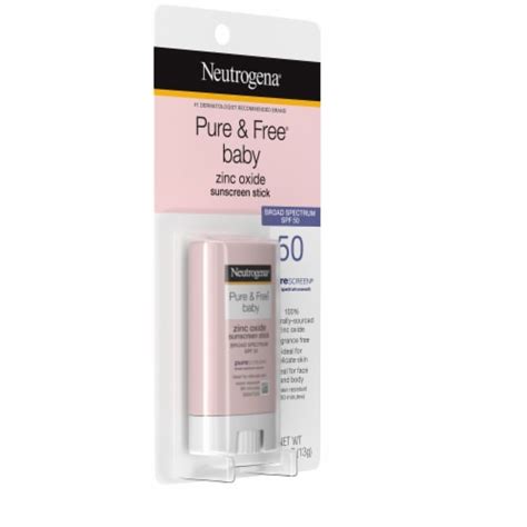 Neutrogena Pure And Free Baby Zinc Oxide Sunscreen Stick 047 Oz