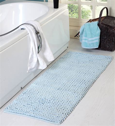 Extra Absorbent And Durable Braided Chenille Oversized Bath Rug Or