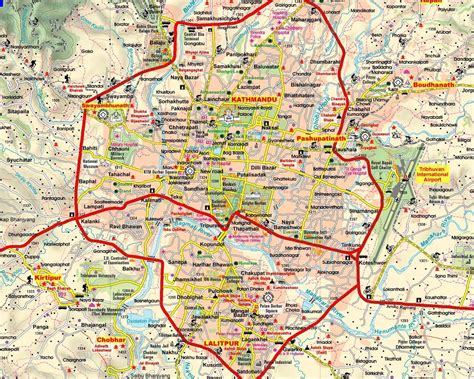 Dakraam Benzine Optie Kathmandu Walking Tour Map Trillen Aanklager Prijs