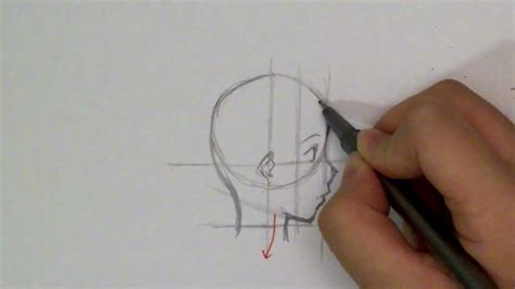 How To Draw A Manga Face Profile View Youtube