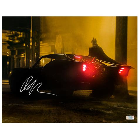 Robert Pattinson Autographed 2022 The Batman Batmobile And Batman 11x1