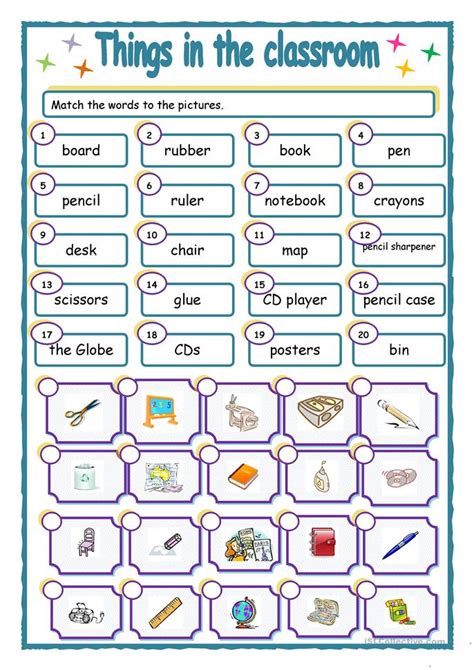 It is a good idea to start teaching these words for a better classroom. THINGS IN THE CLASSROOM worksheet - Free ESL printable ...
