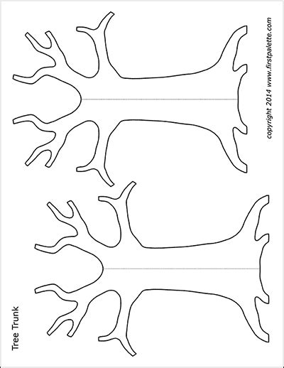Rhizomes often produce leaves above the ground and roots into the ground. Tree Trunk | Free Printable Templates & Coloring Pages ...
