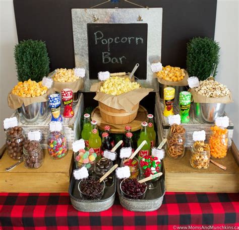Popcorn Bar Ideas For A Buffet Moms And Munchkins Popcorn Bar Movie
