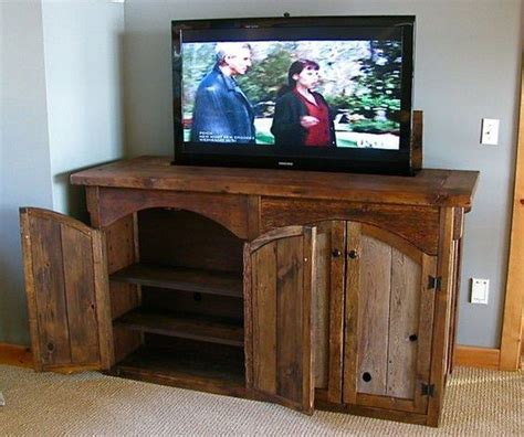 Leather wrapped, espresso, white, unfinished and more. DIY TV Lift Cabinet - DIY projects for everyone!