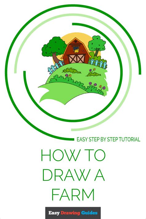 How To Draw A Farm Really Easy Drawing Tutorial Drawing Tutorial