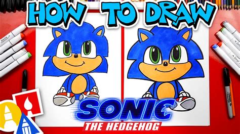 How to draw woodpecker step by step easy in this video we are going to learn how to draw a woodpecker for kids. How To Draw Sonic From Sonic The Hedgehog Movie - Art For ...