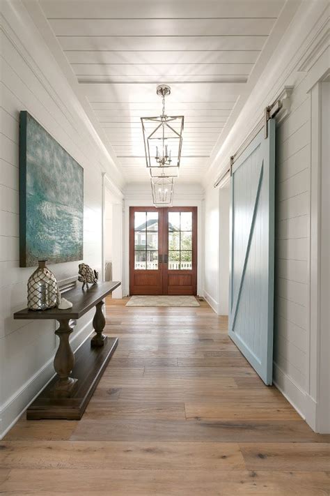 This Gorgeous Foyer Feature Shiplap Walls Tongue And Groove Paneling