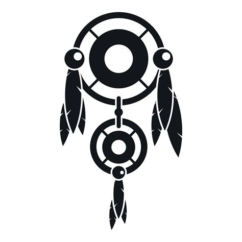 Native American Dreamcatcher Icon Simple Style 15229145 Vector Art At