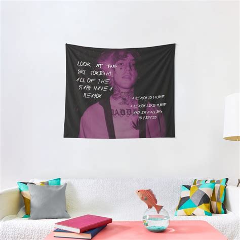 Lil Peep Star Shopping Lyrics Signed Photo Tapestry By Shoxio In 2021