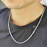 Necklace For Men Silver Pictures