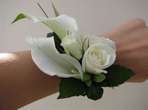 Rose Calla Wrist Corsage In Corsage Wedding Wrist Corsage