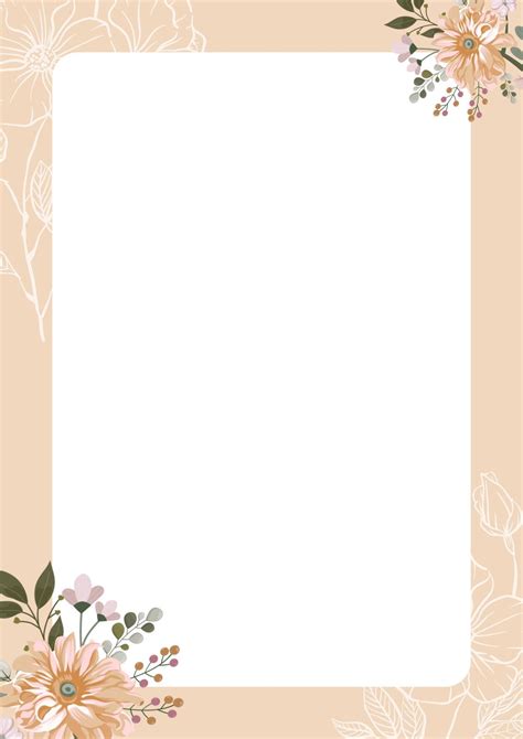 Flower Paper Border