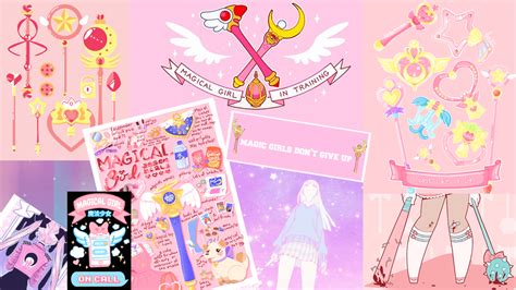 Soft Pink Anime Aesthetic Laptop Wallpaper