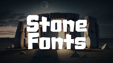 Stone Lettering Font Hipfonts