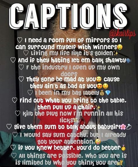 Select the baddie caption or quotes and copy paste it into the caption of your instagram post. Pin by T A I💋 on t i p s | Pinterest | Captions, Queen ...