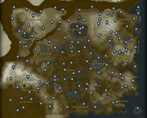 All Hyrule Shrine Locations In Zelda Tears Of The Kingdom Totk