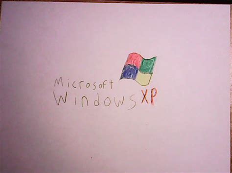Windows Xp Logo Drawn On Paper By Neopets2012 On Deviantart