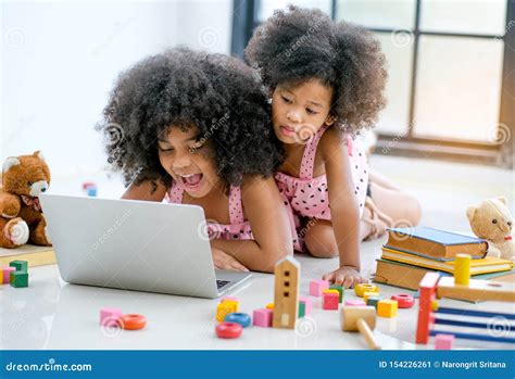 Girls Play Video Games Royalty Free Stock Photo