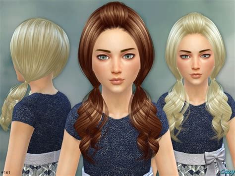 Sims 4 Hairs ~ The Sims Resource Ellie Hair Set By Cazy