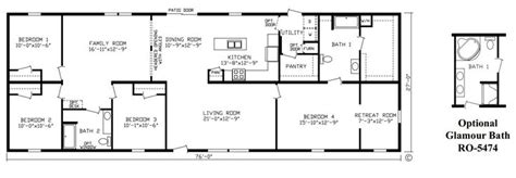 Manufactored home layoutss bedroom manufactured homes five. 4 bdrm double wide - Google Search | Modular home plans ...