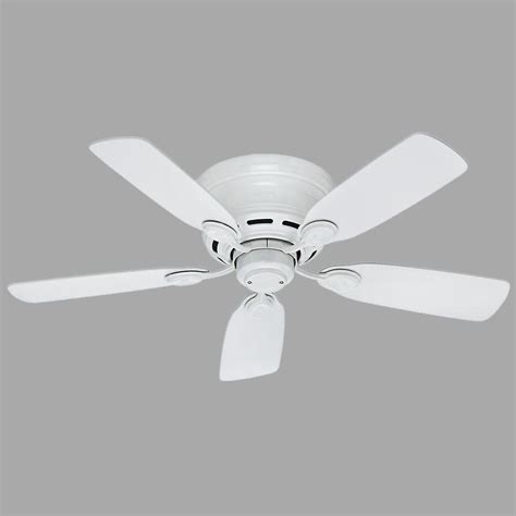 Hunter Low Profile 42 In Indoor Snow White Ceiling Fan