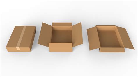 Cardboard Boxes Collection 3d Model Cgtrader