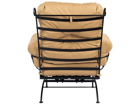 Woodard Terrace Cushion Wrought Iron Spring Lounge Chair Wr790065
