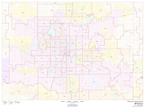 Zip Code Map Of Oklahoma City Washington State Map