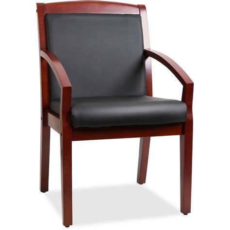Llr 20014 Lorell Sloping Arms Wood Frame Guest Chair Lorell Furniture