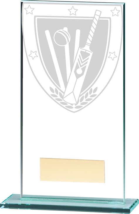 Millennium Cricket Glass Award Buy Now From Epic Trophies