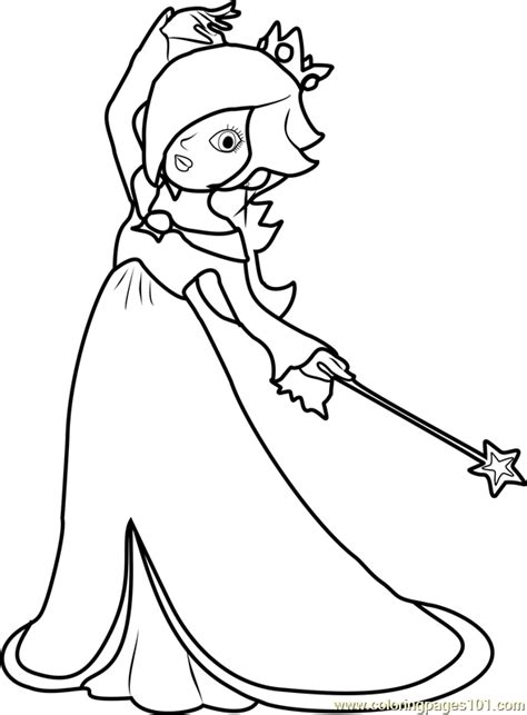 Oh, wow.! — baby rosalina, when flying with her glider in mario kart 8. Baby Rosalina Coloring Pages at GetColorings.com | Free printable colorings pages to print and color