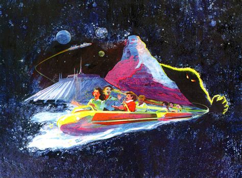 70s Sci Fi Art Space Mountain Art 1977