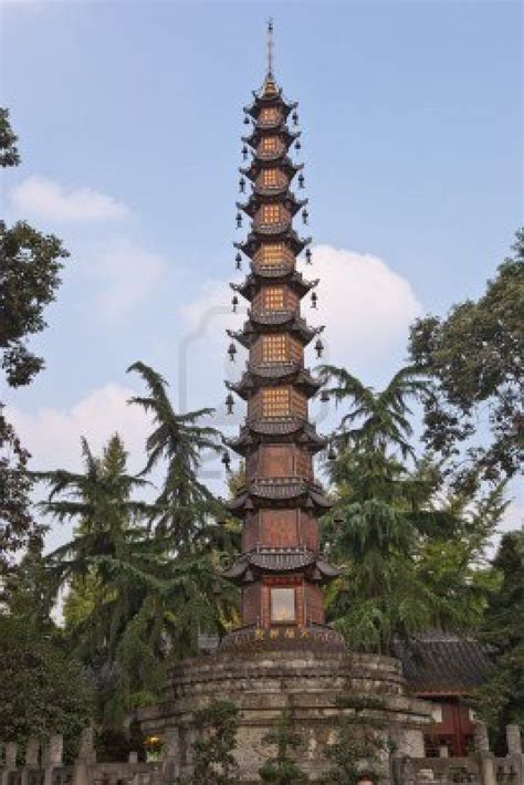 A Buddhist Pagoda In Wenshu Monastery Stock Photo Buddhist Pagoda