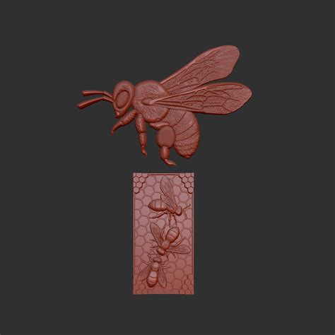 Bees 3d Stl Models Reliefs Cnc Router Engraver Cnc Files Etsy