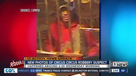 Las Vegas Police Release Photos Of Man Accused In Circus Circus Robbery Youtube