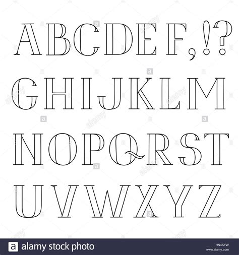 Übersichtliche blutdrucktabelle zum ausfüllen und ausdrucken. Lateinische Alphabet. grunge Line dekorative Schriftart. Hipster skizziert Buchstaben Alphabet ...