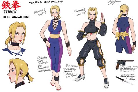 Tekken Nina Williams Character Sheet By Criticalart64 Rtekken