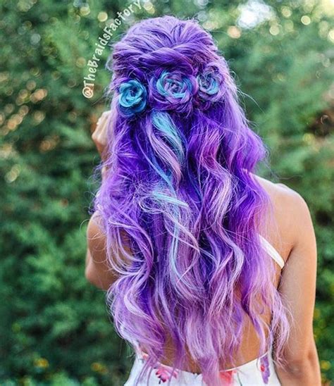 🌸💜braided Flower Crown💜🌸 Hair By ☂thebraidsfactory☂ Mermaid 🍇ravayna🍇 Photo By 🔮