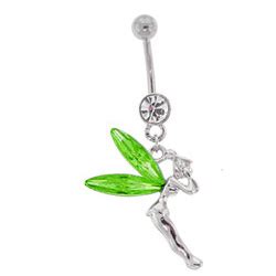 L Crystal Tinkerbell Belly Button Ring