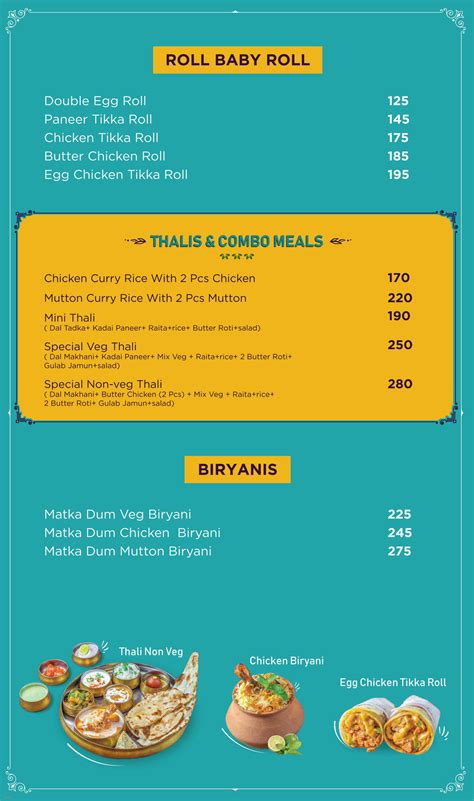 Menu Of Street Foods By Punjab Grill Dlf Phase 3 Gurgaon Dineout