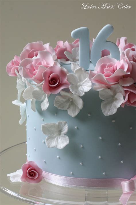 Pin By Hazel Villafana On Gorgeous One Tier Cakes 16th Birthday Cake For Girls Sweet Sixteen